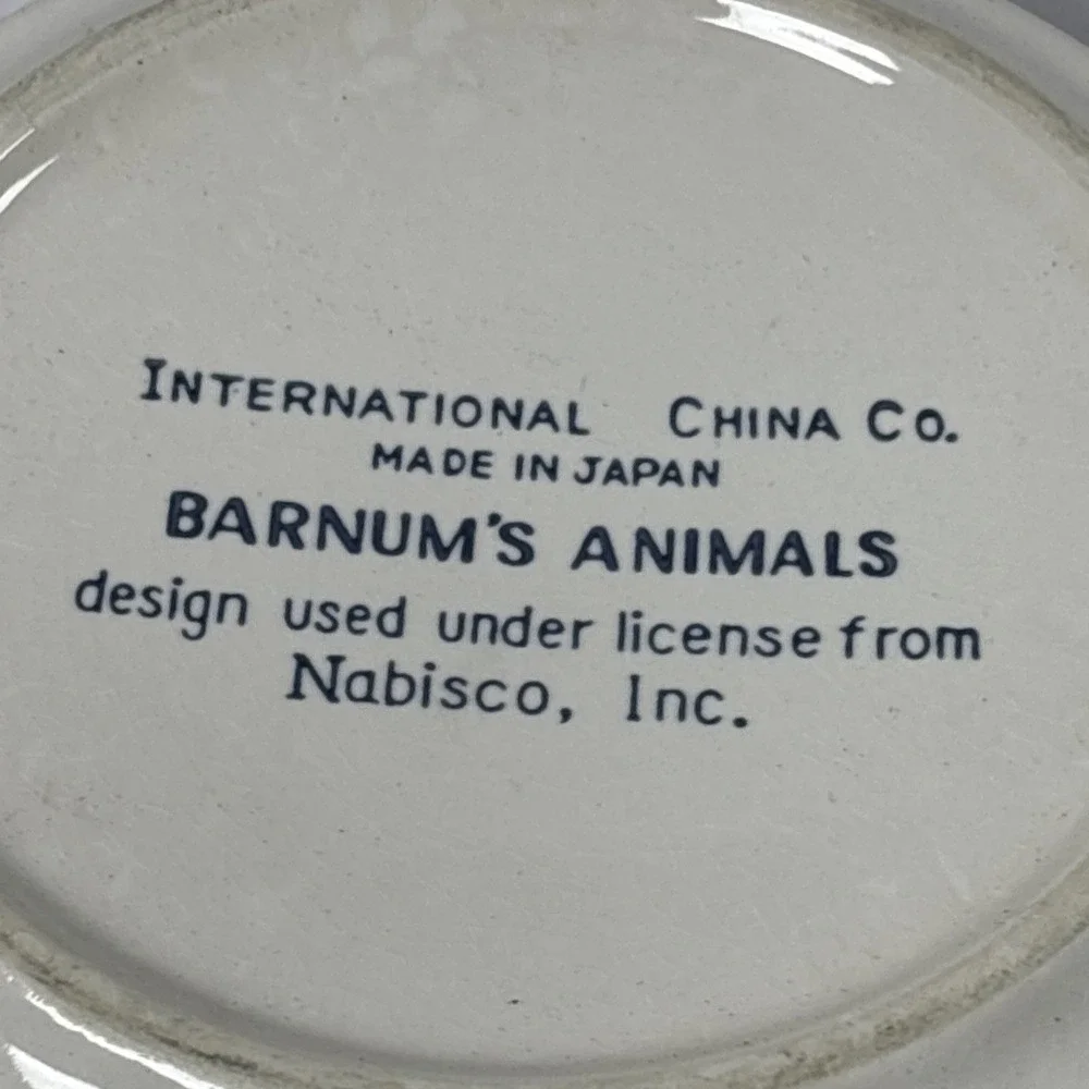 Vintage International China Barnum's Animals Clown Dish 7